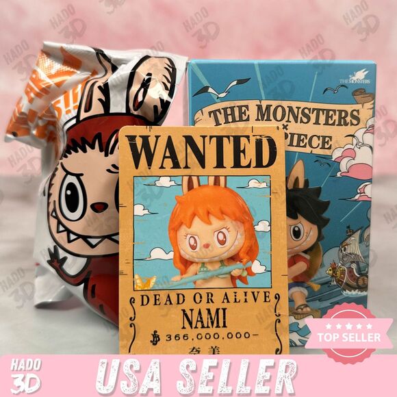 Labubu NAMI POP MART - The Monsters x One Piece Figure Toy Doll - NAMI - Picture 1 of 7